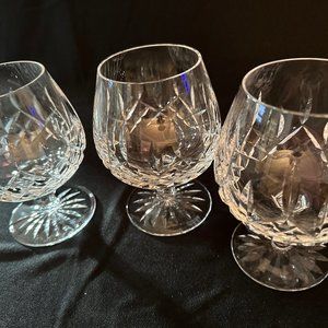 Waterford Chrystal Lismore Brandy Sniffer Three in this Set - 5.25" -  Tall 12oz